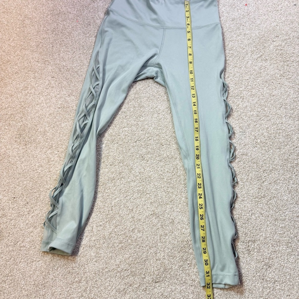 Victoria Secret Women Pastel Activewear Leggings Side Lattice Detail Mesh sz XS - Picture 12 of 14
